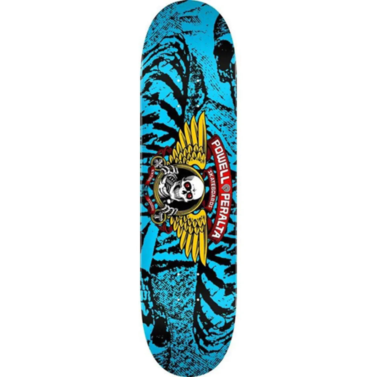 Powell Peralta - Winged Ripper Black/Light Blue 7.0 Skateboard Deck