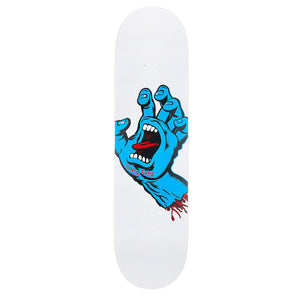 Santa Cruz Skateboard Deck Screaming Hand 8.25" White - Clearance