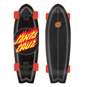 Santa Cruz - Flame Dot Check Cruiser 8.81 Complete Skateboard