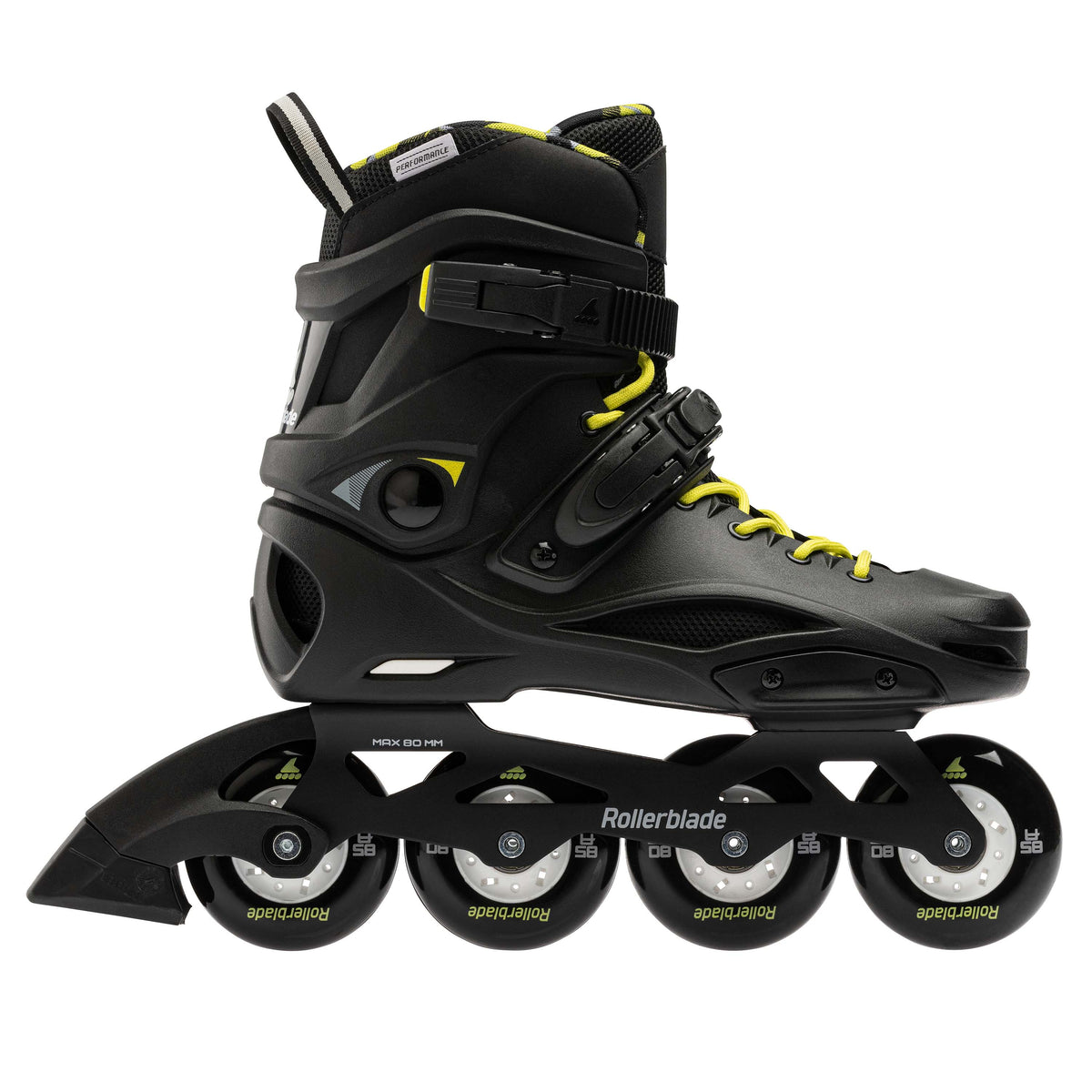 Rollerblade RB Cruiser Inline Skates - Black/Neon Yellow