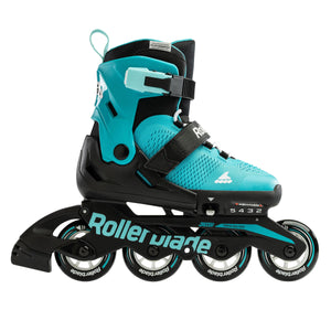Rollerblade Microblade Adj Inline Skates Aqua/Black