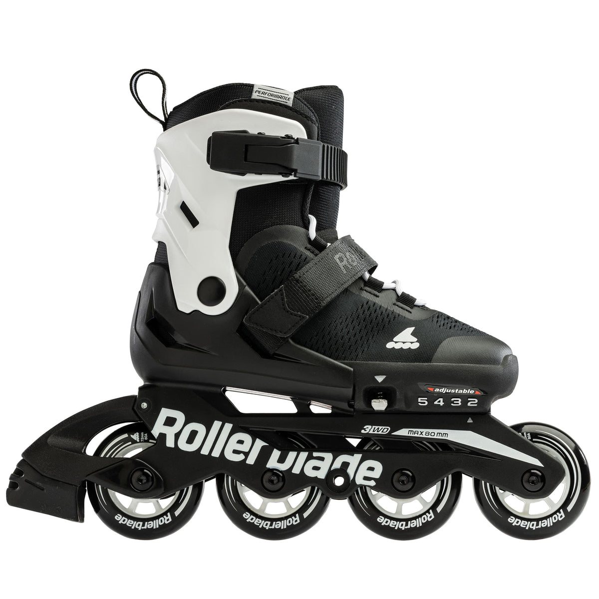 Rollerblade Microblade Adj Inline Skates Black/White