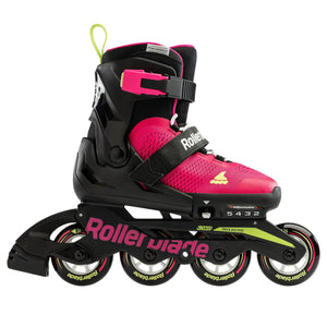 Rollerblade Microblade Adj Inline Skates Pink/Light Green