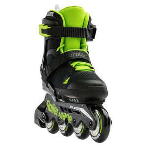 Rollerblade Microblade Adj Inline Skates Black/Green