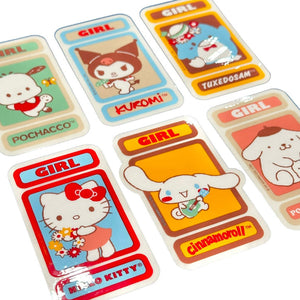 Girl x Sanrio Hello Kitty Friends Sticker Pack 6pk