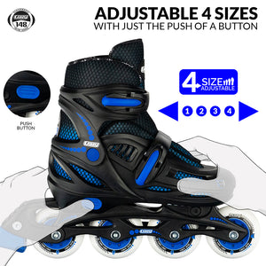 Crazy 148 Adjustable Inline Skates Black