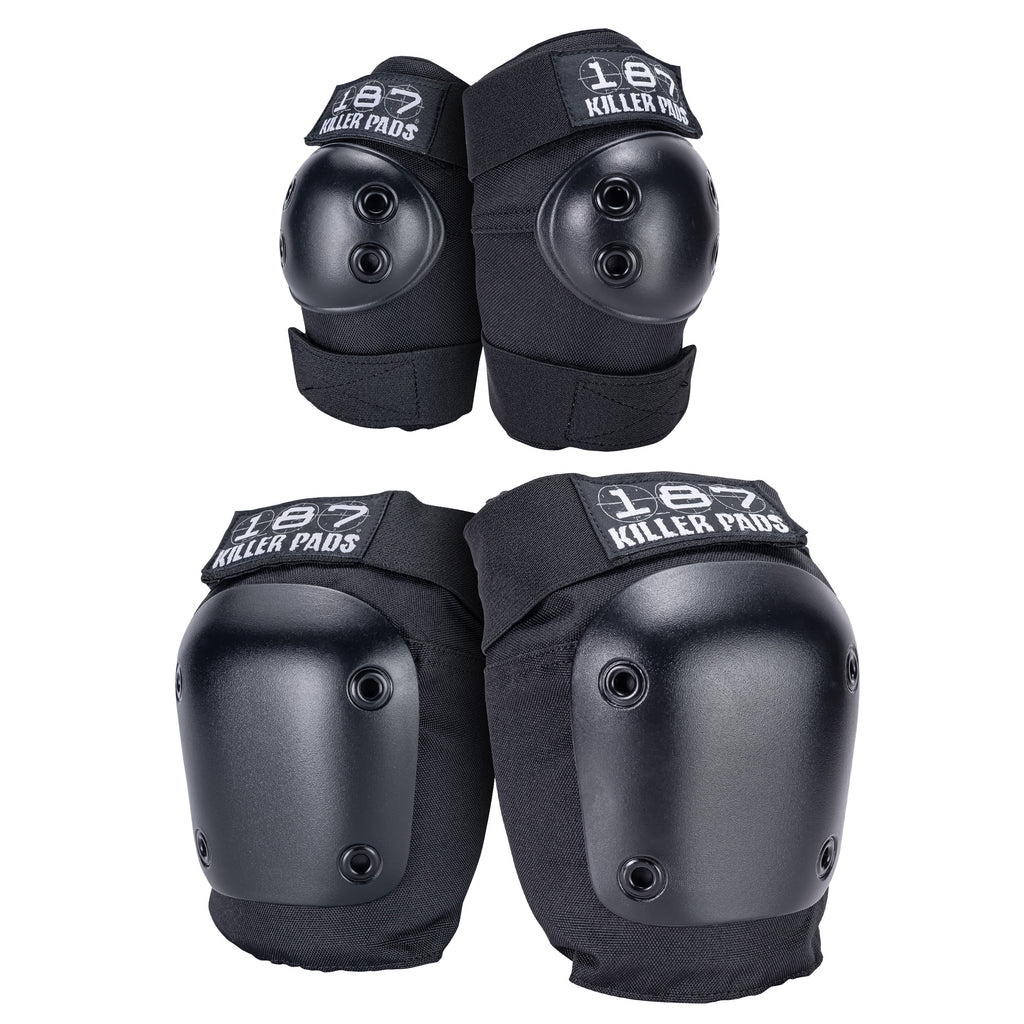 187 Knee & Elbow Pad Combo Pack Black