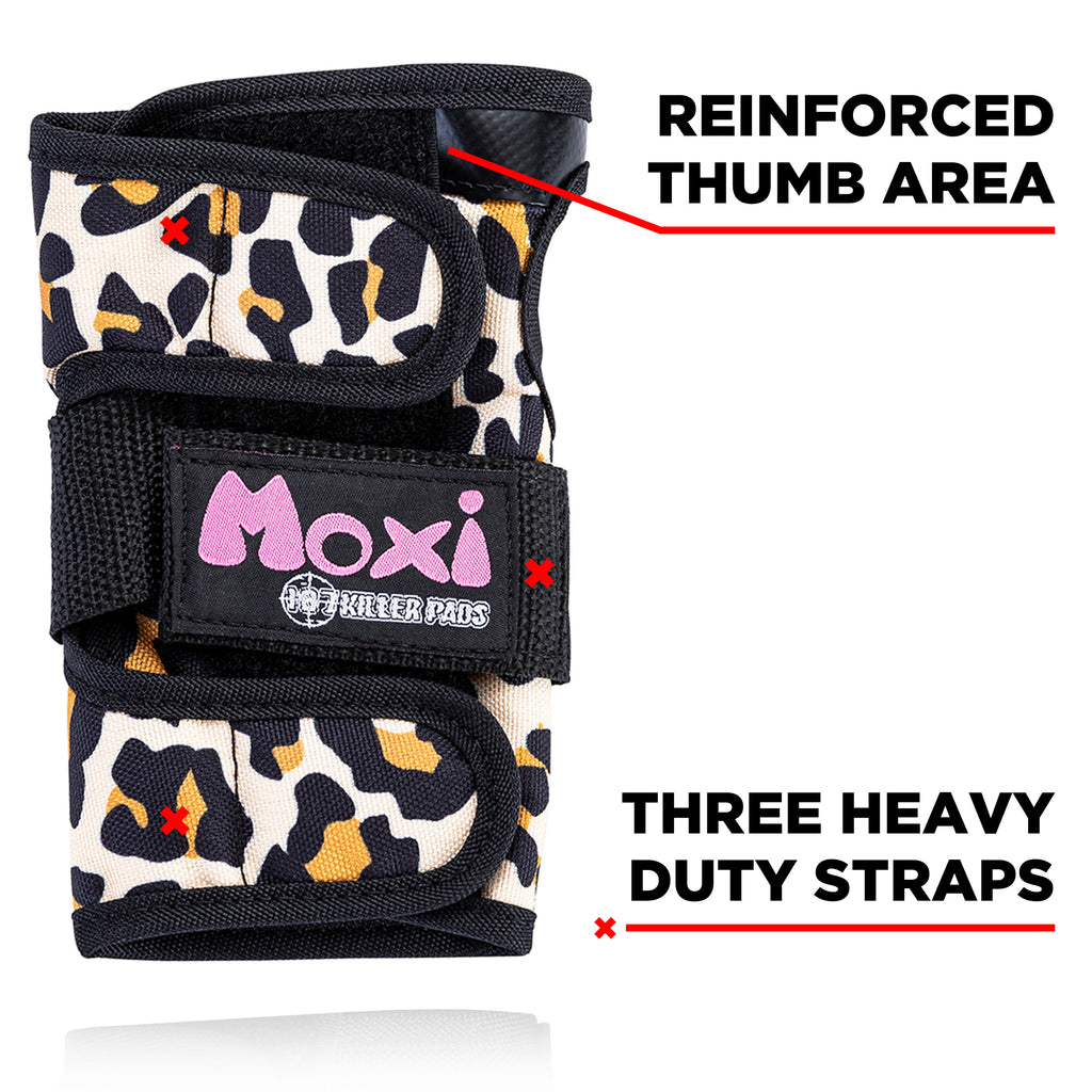 187 Wrist Guards Moxi Leopard