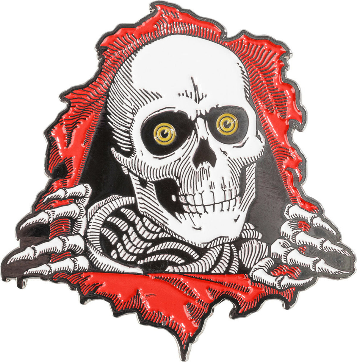 Powell Peralta Ripper Lapel Pin Red