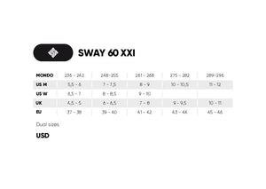 USD Sway 60 XXI Aggressive Inline Skates