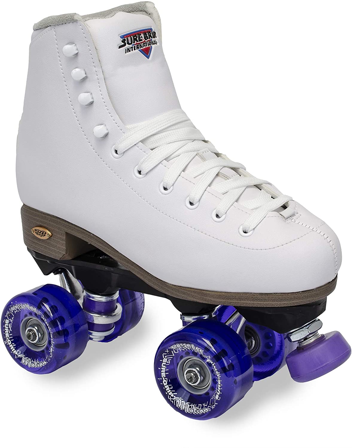 Suregrip Fame Outdoor Roller Skates White with Motion Wheels