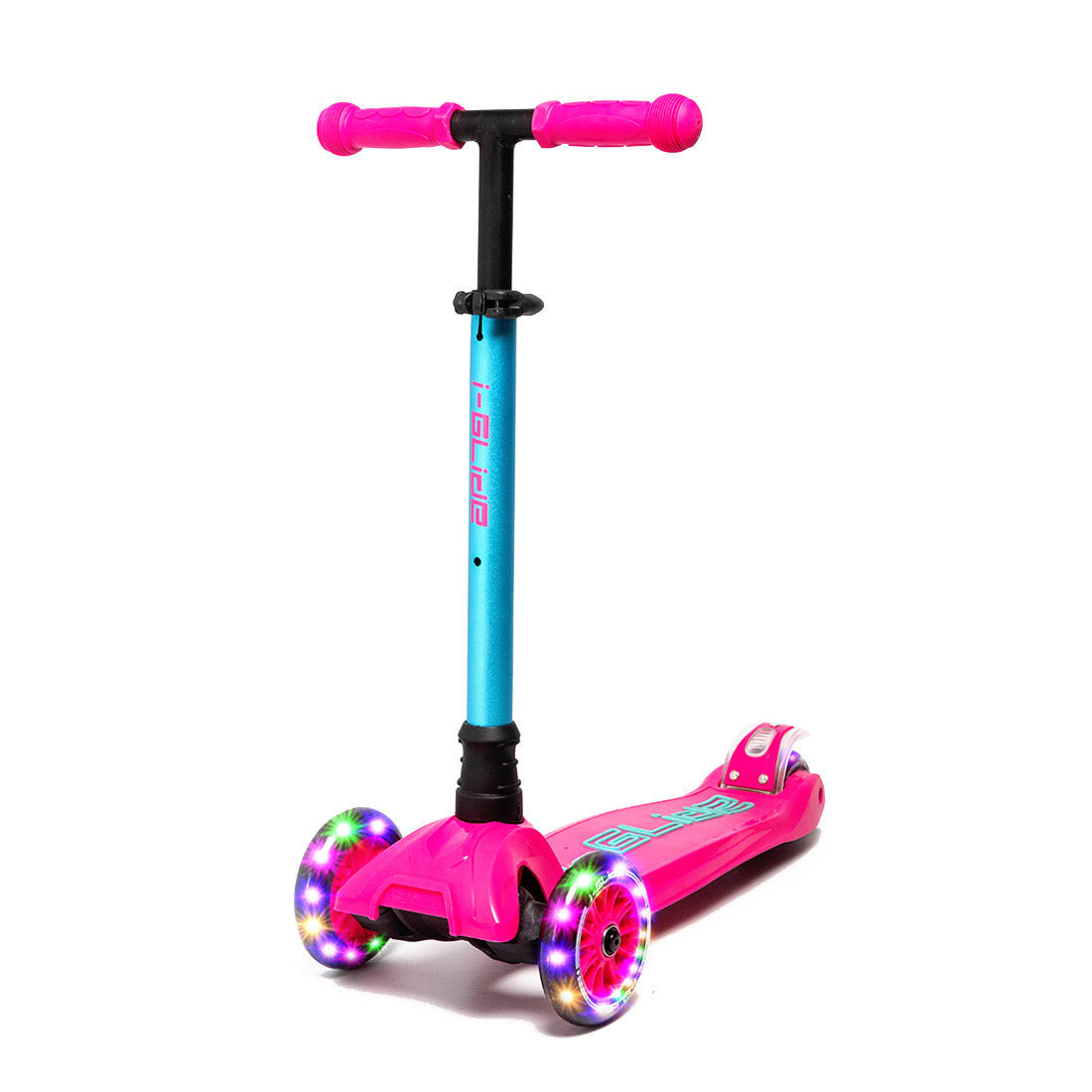 I-Glide Kids 3-Wheel Scooter - Pink/Aqua