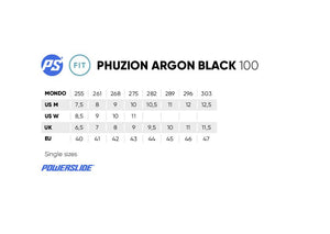 Powerslide Phuzion Argon Black 100 Inline Skates