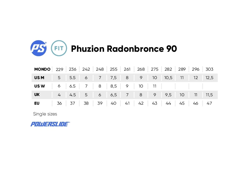 Powerslide Phuzion Radon Bronce 90 Inline Skates