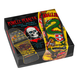 Powell Peralta 500pc Puzzle - Cab Chinese Dragon Yellow Skateboard Accessories