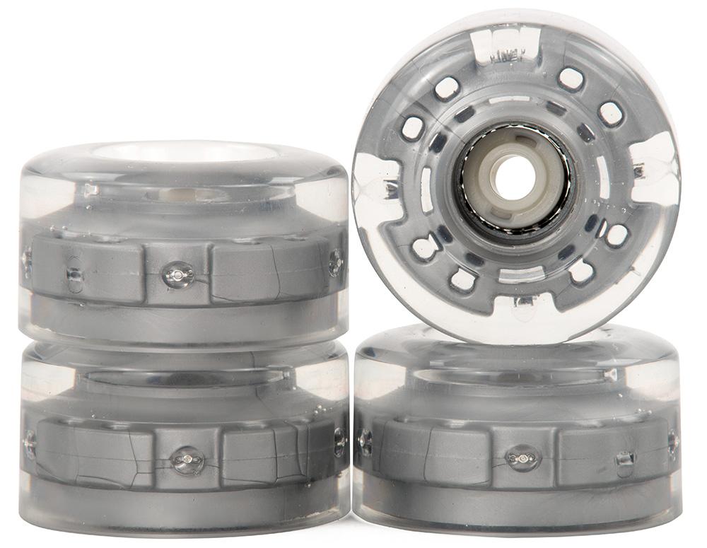 SFR Light Up Roller Skate Wheels Grey - 4 Pack
