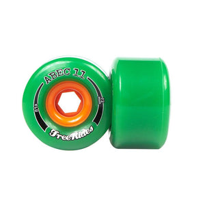 ABEC 11 Wheels Classic Freerides 72MM Green 4 Pack