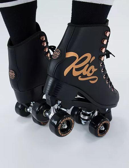 RIO ROLLER ROSE BLACK SKATES - Skatescool Australia