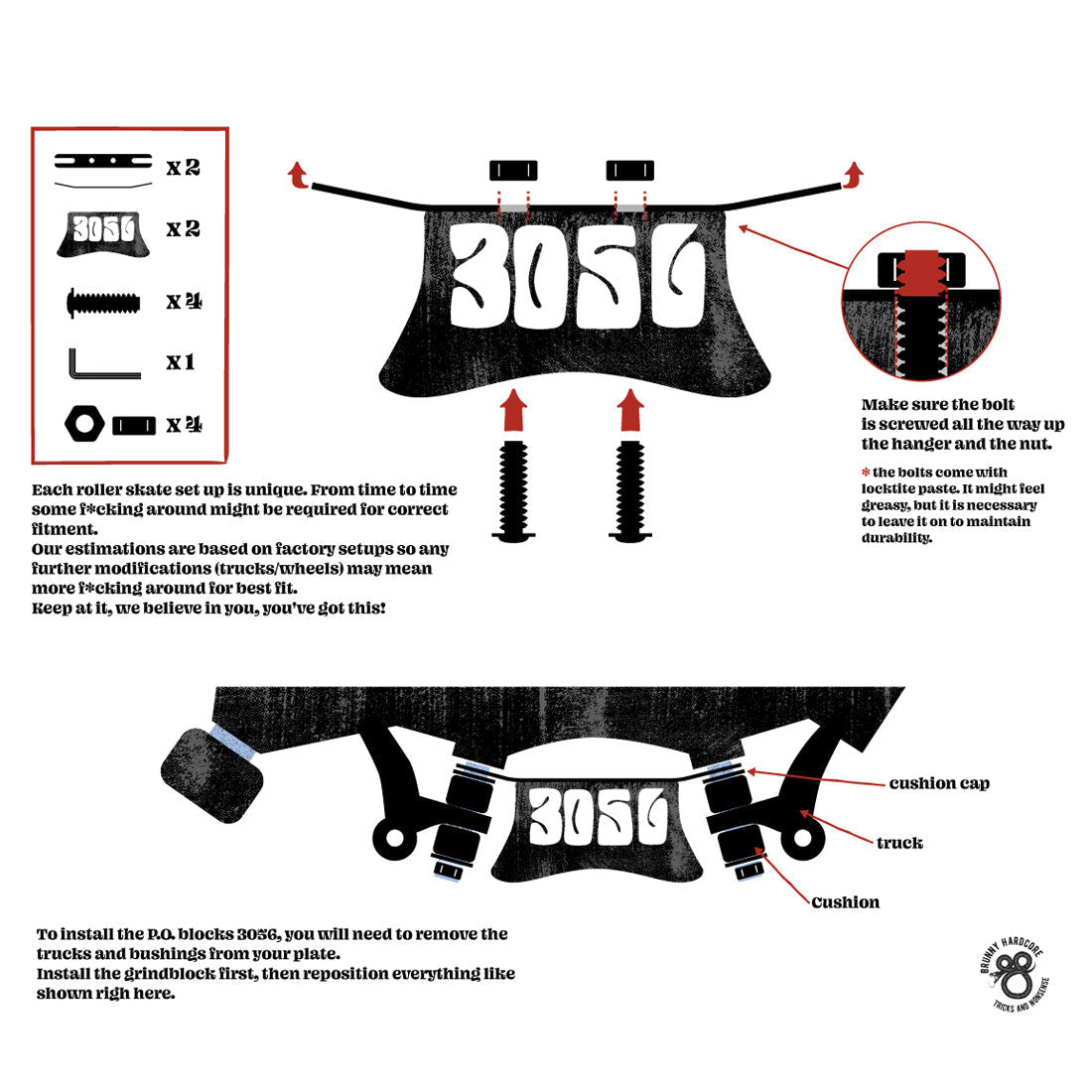 Brunny PO Blocks 3056 V1.2 - Red Belly