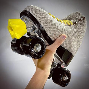 RollerStuff Twinkle Toes Bolt On Toe Stops Starry Night Yellow