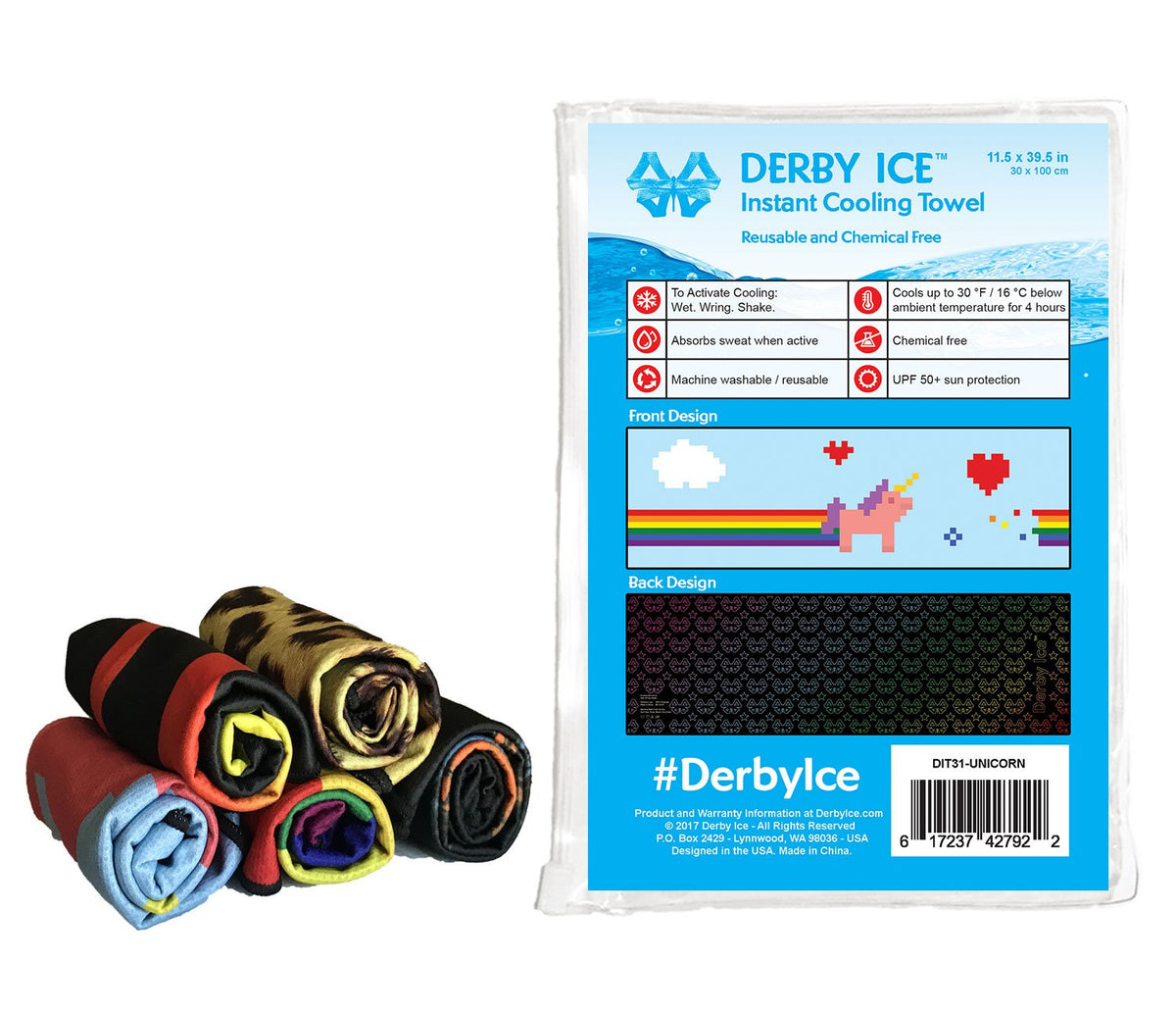 DERBY ICE Towel - Green - Skatescool Australia