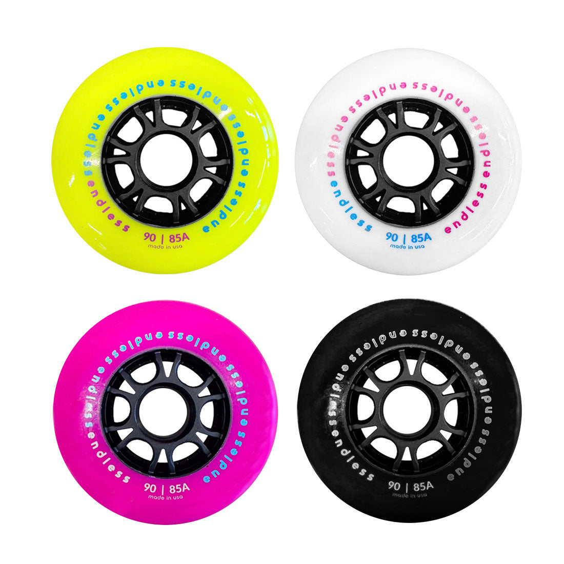Endless 90mm Wheels 4pk