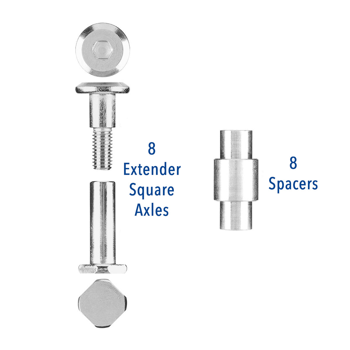 Sonic Extender Square Inline Axle Kit