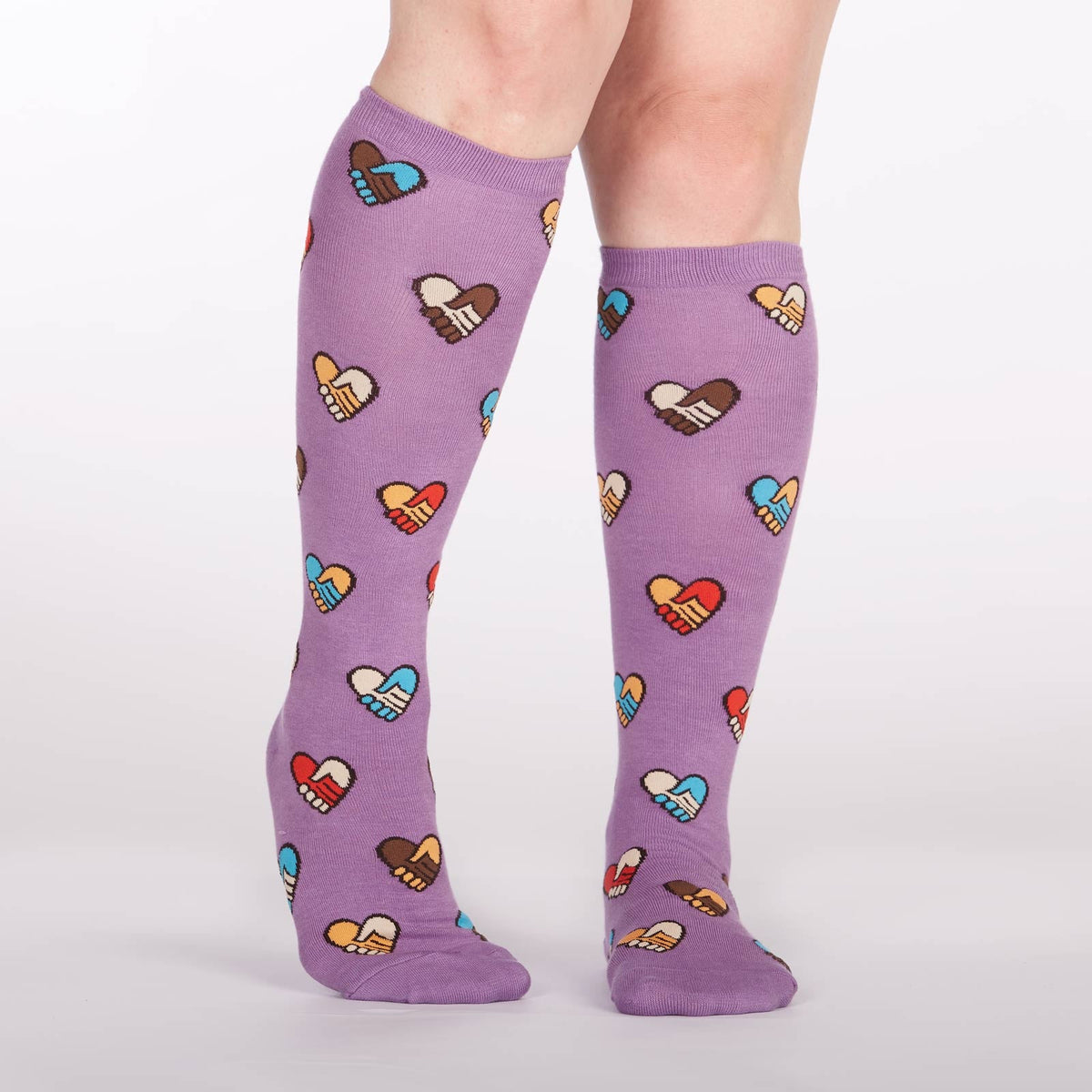 Sock It To Me Hands Across Calves Knee High Socks