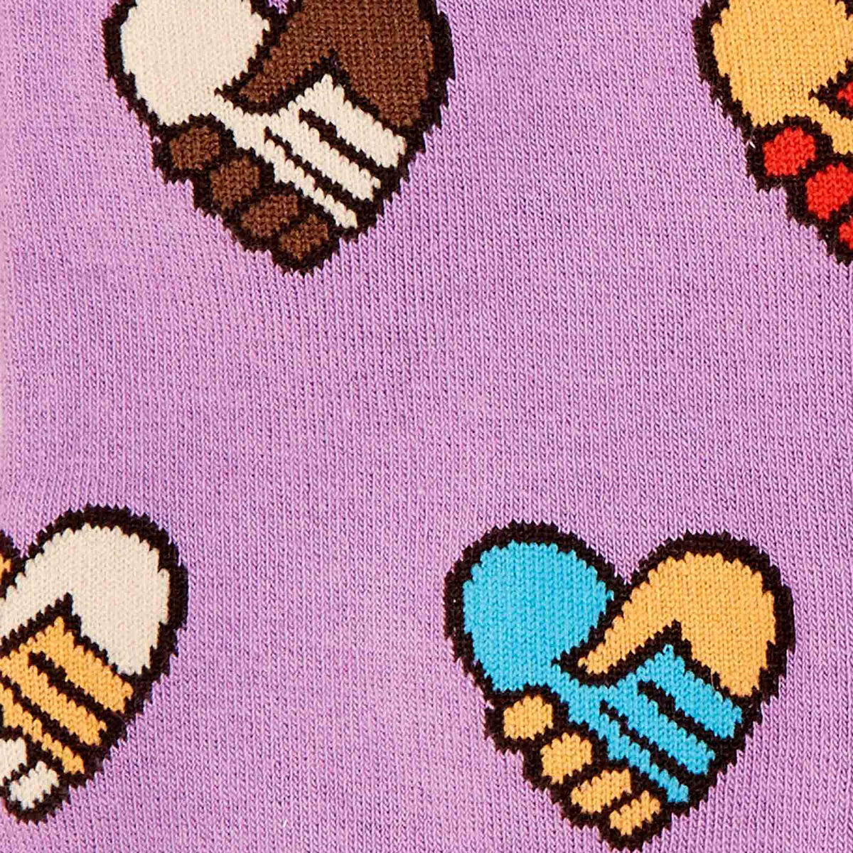 Sock It To Me Hands Across Calves Knee High Socks