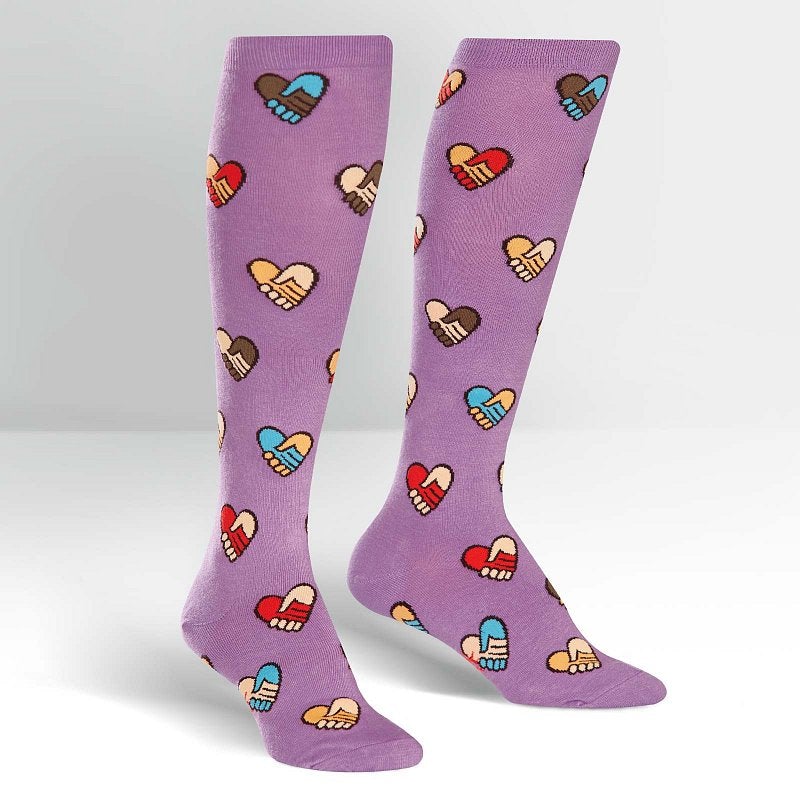 Sock It To Me Hands Across Calves Knee High Socks