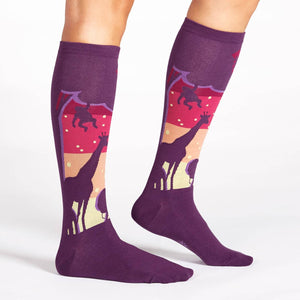 SOCK IT TO ME SUNSET SAFARI KNEE HIGH SOCKS - Skatescool Australia