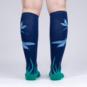 Sock It To Me Dragonfly By Night - Knee High