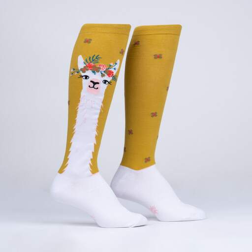 Sock It To Me Llama Queen - Knee High