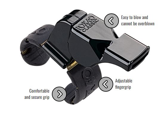 Fox 40 Whistle Classic Official with Fingergrip