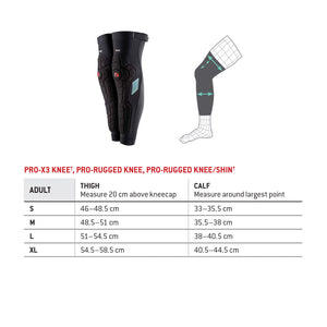 G-Form Pro-Rugged Knee/Shin Guards - Adult Protective Gear