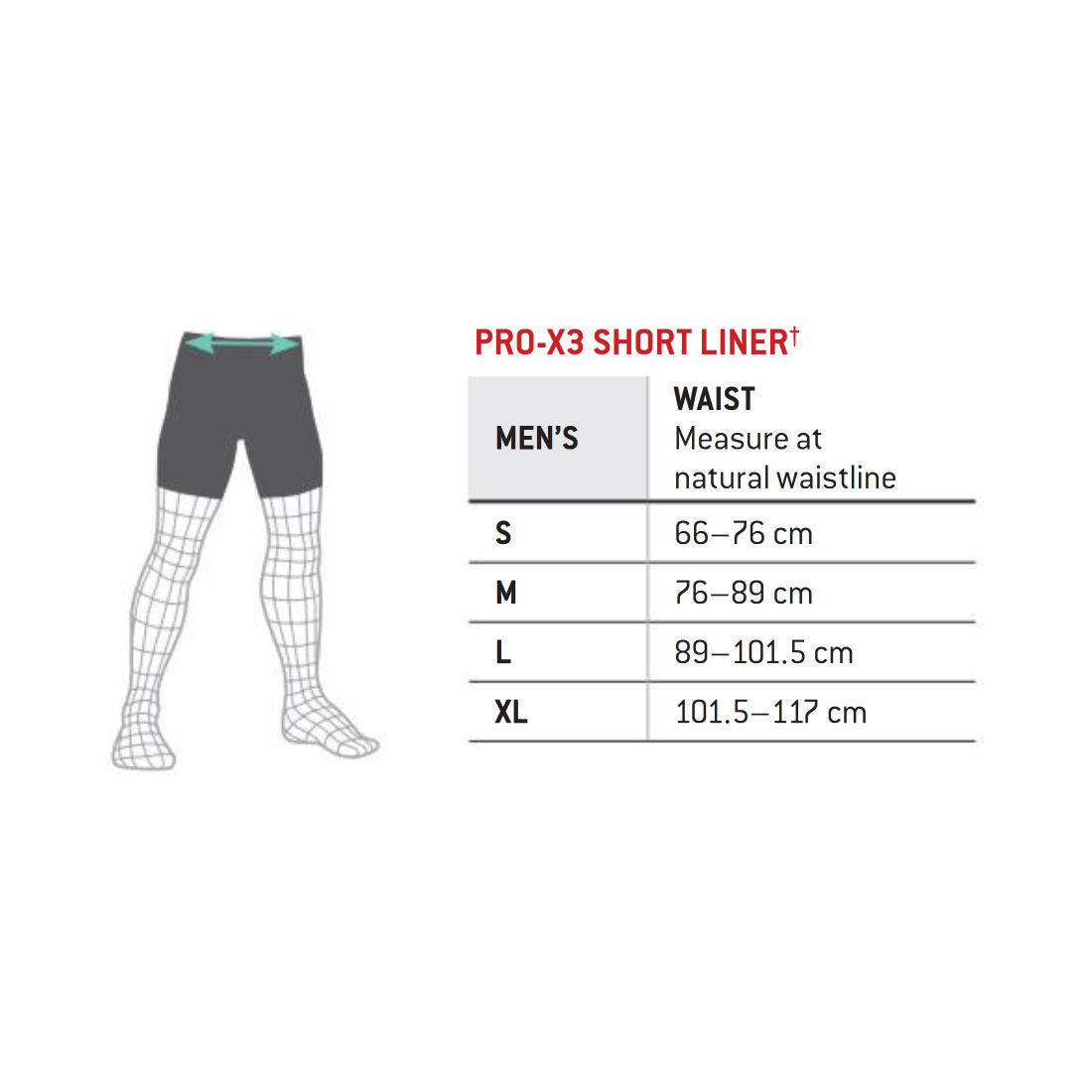 G-Form Pro-X3 Short Liners - Mens Protective Gear