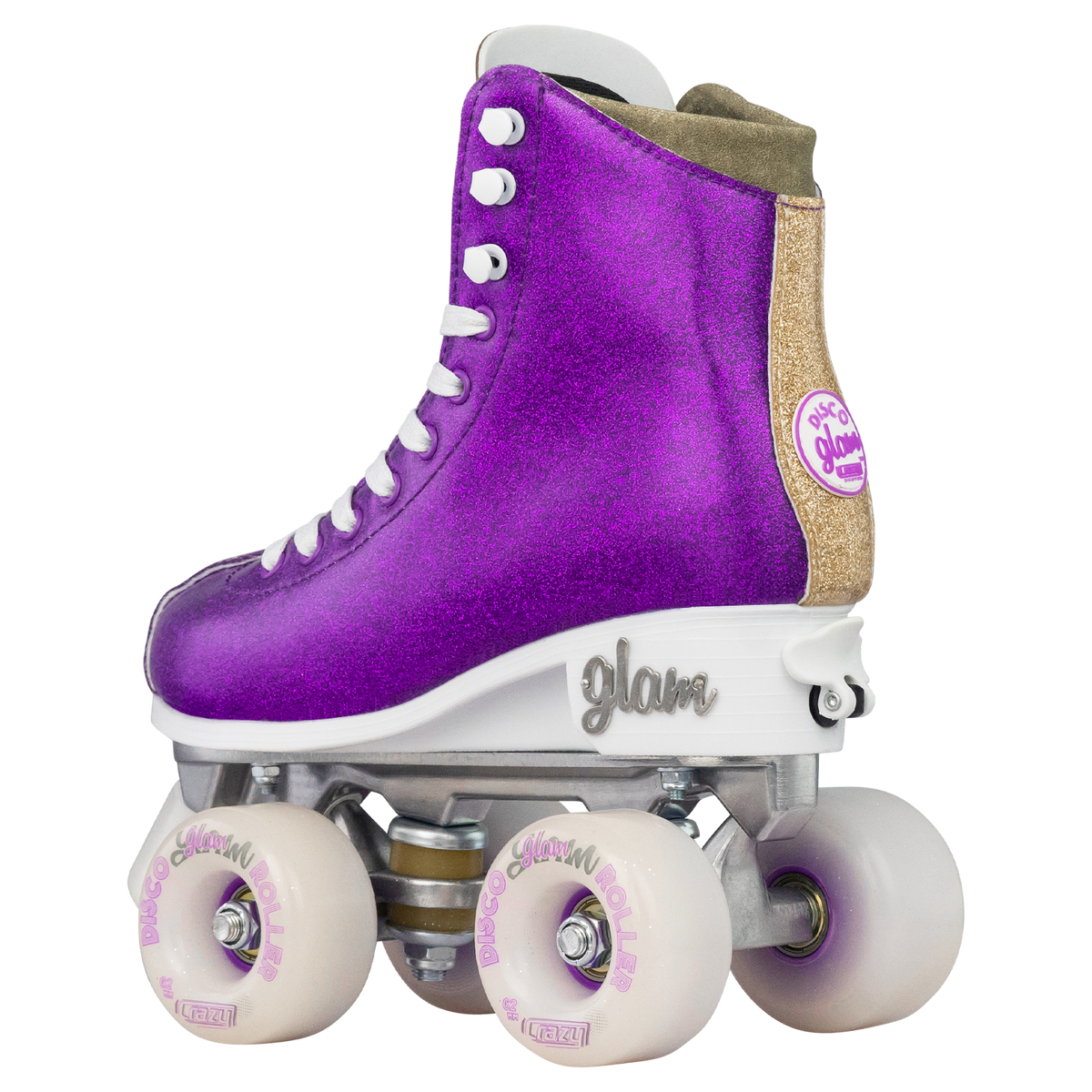 Crazy Glam Adjustable Roller Skates Purple/Gold