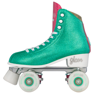 Crazy Glam Roller Skates Teal/Pink