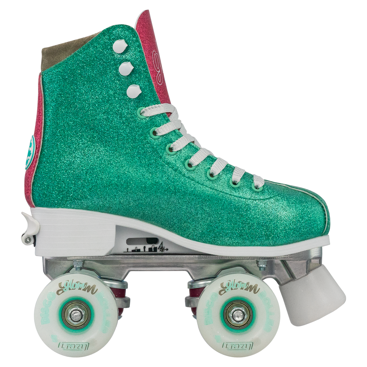 Crazy Glam Adjustable Roller Skates Teal/Pink