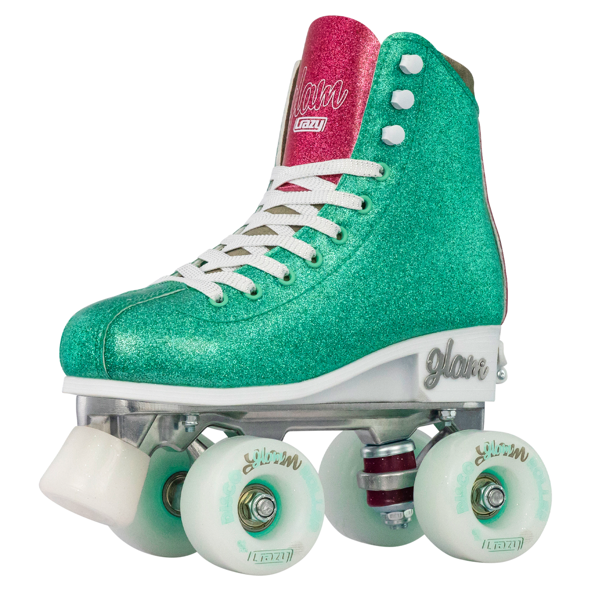 Crazy Glam Adjustable Roller Skates Teal/Pink