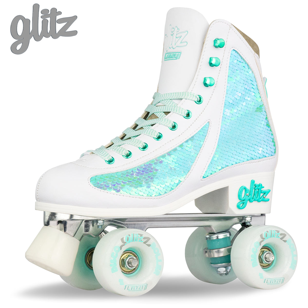 Crazy Glitz Roller Skates Turquoise - Skate Society