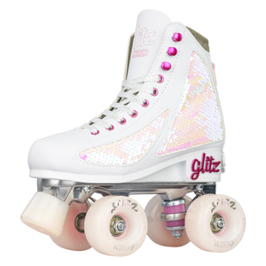 Crazy Glitz Adjustable Roller Skates Pearl