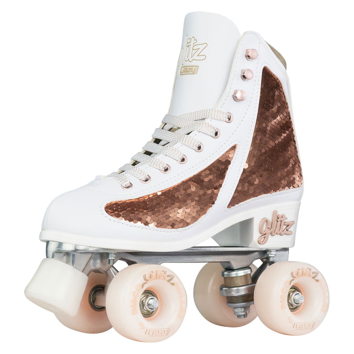 Crazy Glitz Roller Skates Rose Gold