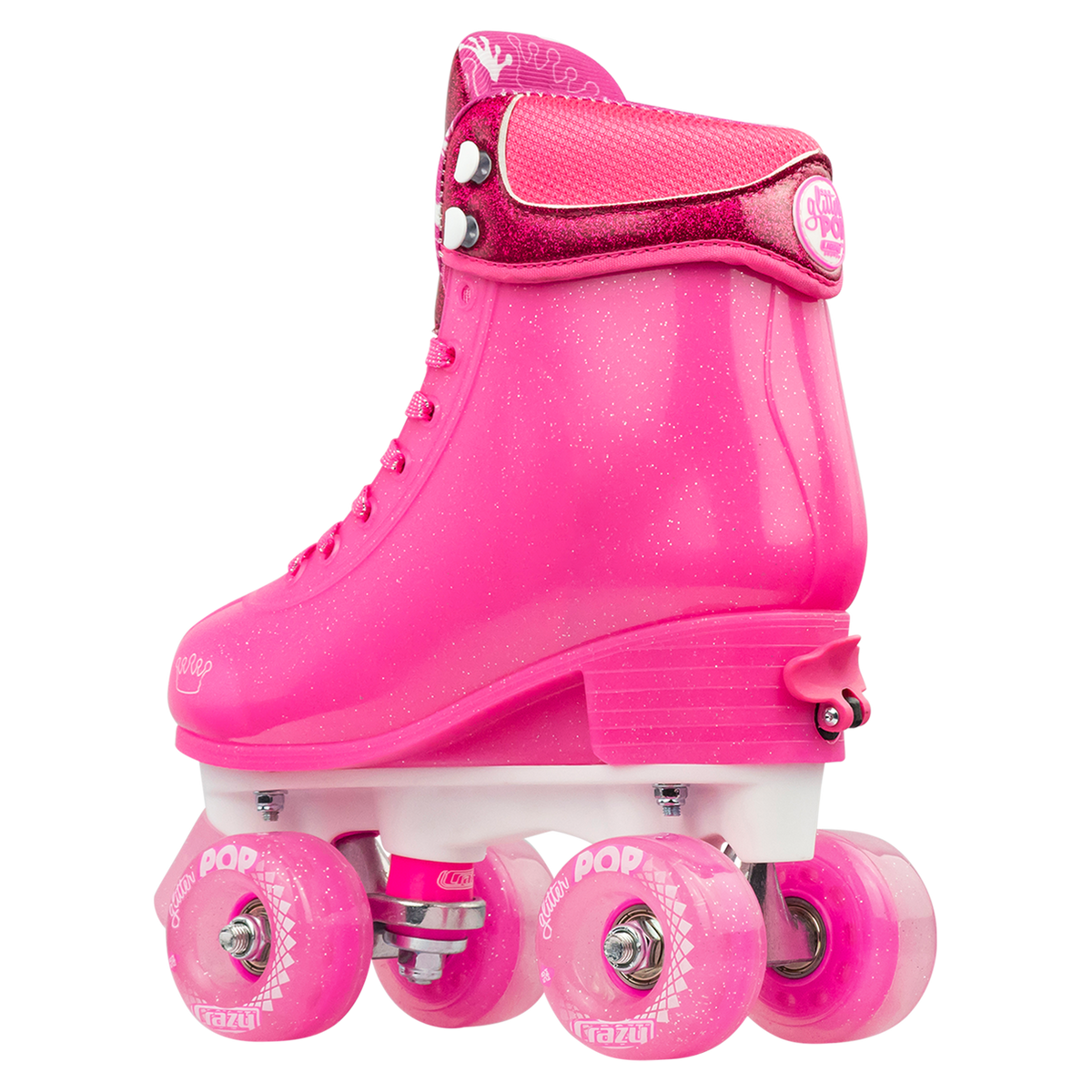 Crazy Glitter Pop Roller Skates Pink
