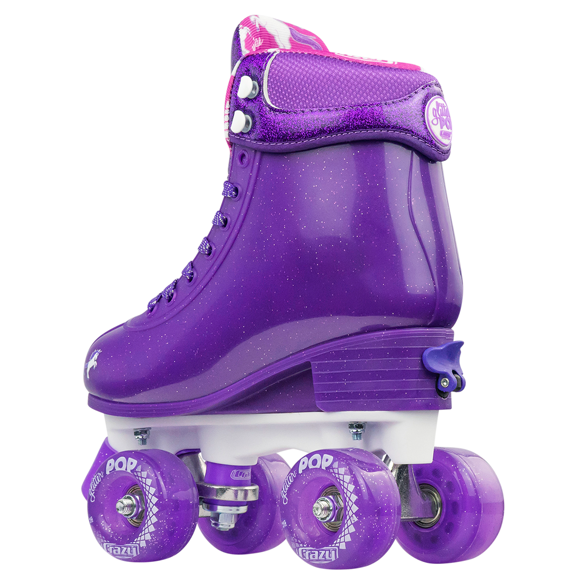 Crazy Glitter Pop Roller Skates Purple