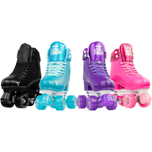 Crazy Glitter Pop Roller Skates Teal
