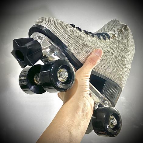 RollerStuff Twinkle Toes Bolt On Toe Stops Paul Stanley Black