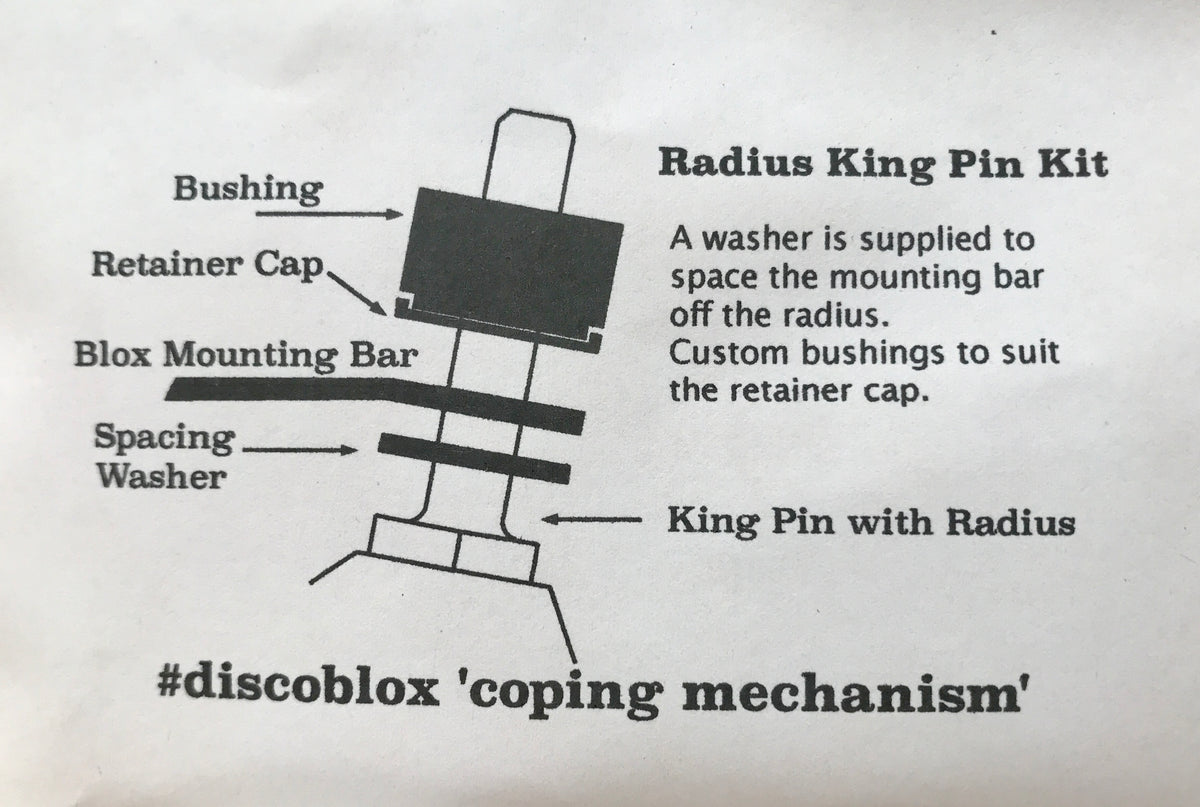Disco Radius King Pin Kit