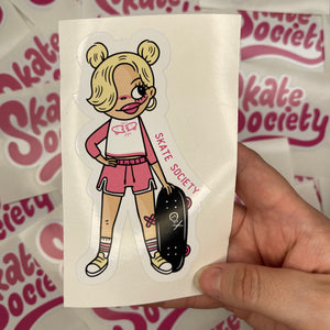 Skate Society Sticker - Skateboarder
