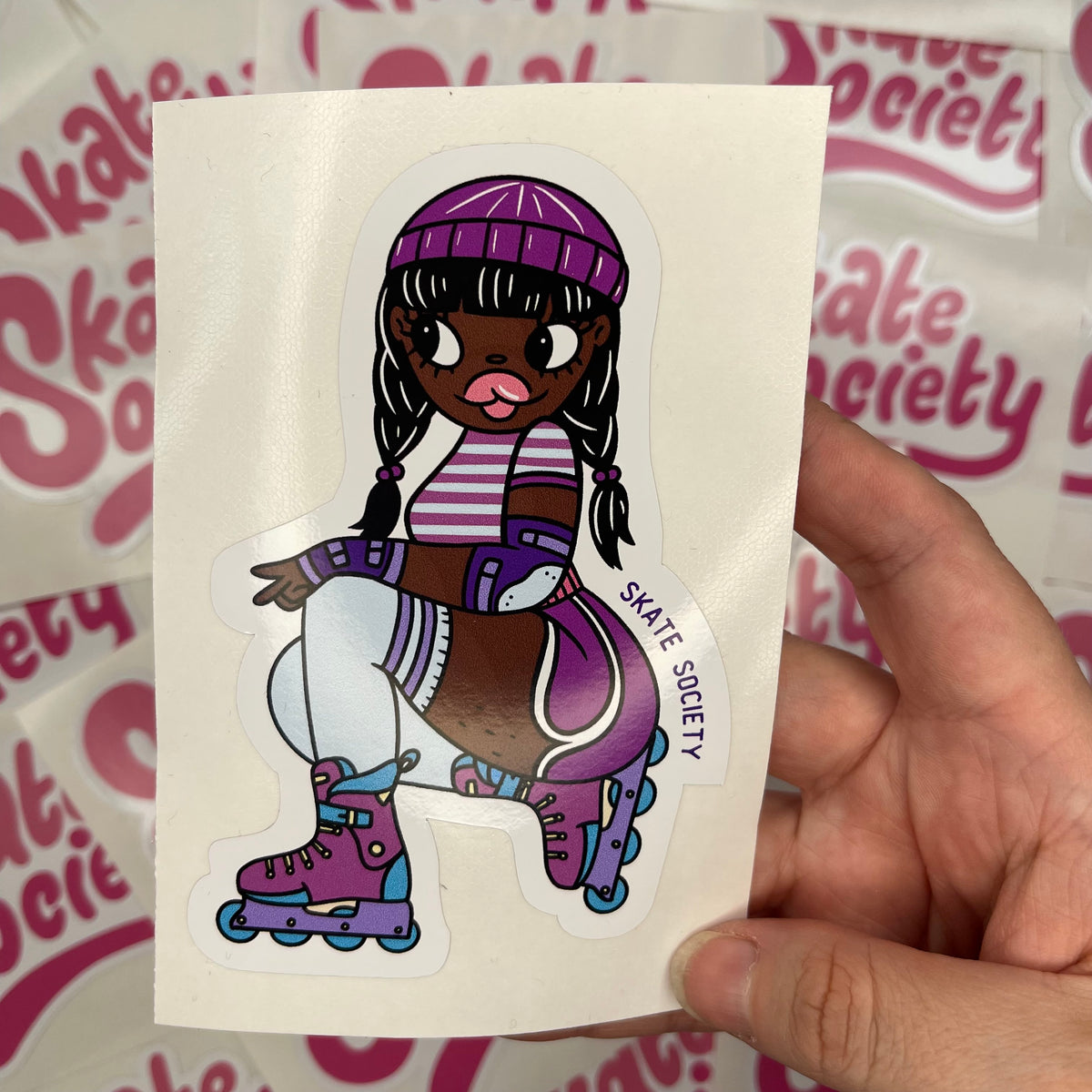 Skate Society Sticker - Inline Skater